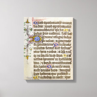 Illuminated Manuscript Canvas Print