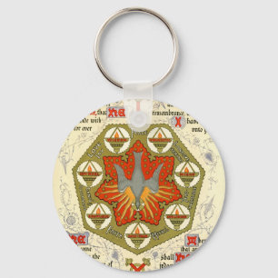 Illuminated Manuscript for Whitsuntide Key Ring