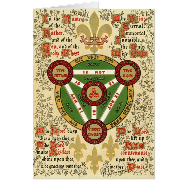 Illuminated Manuscript of the Holy Trinity (Front)