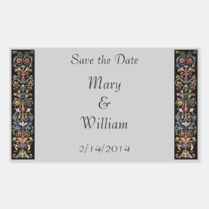 Illuminated Manuscript Save the Date Stickers
