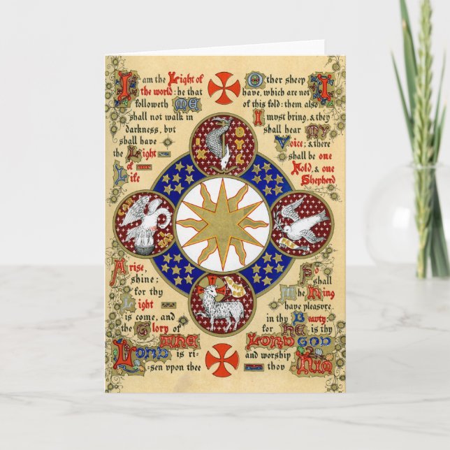 Illuminated Manuscript the Epiphany Card (Front)