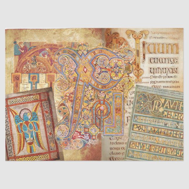 Illuminated Manuscript Tissue Paper (Front)