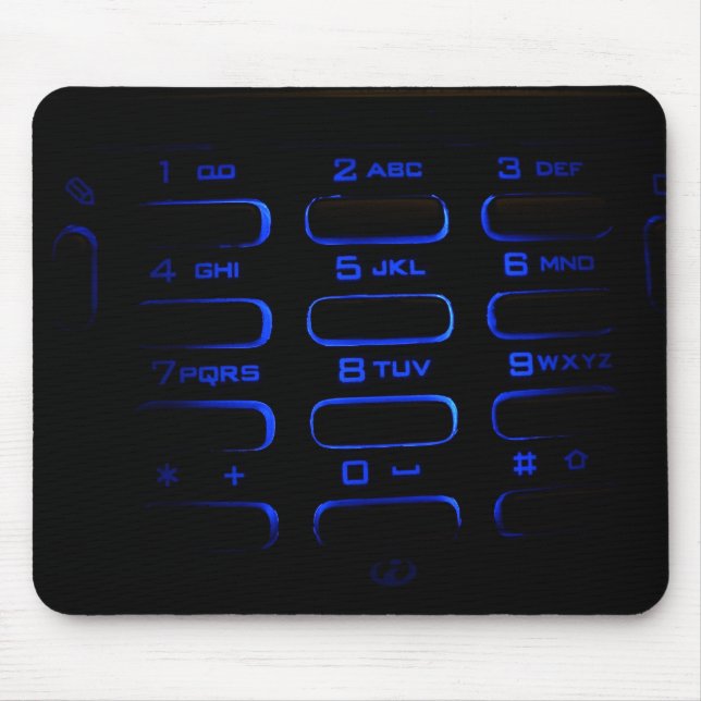 illuminated phone keyboard mouse mat (Front)