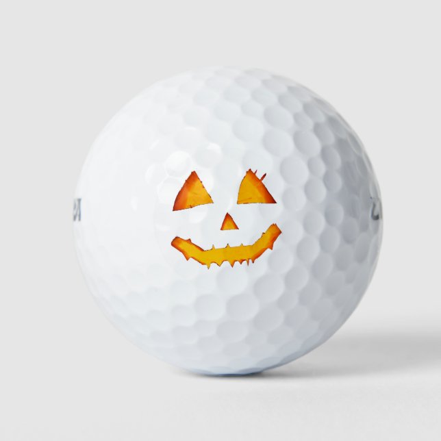 Illuminated Pumpkin Lantern Golf Balls (Front)