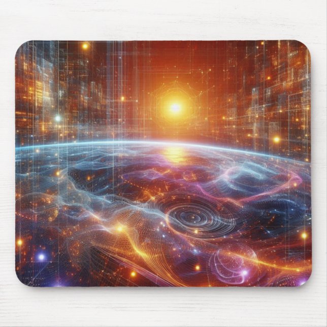 Illuminated Quantum Grid Mouse Mat (Front)