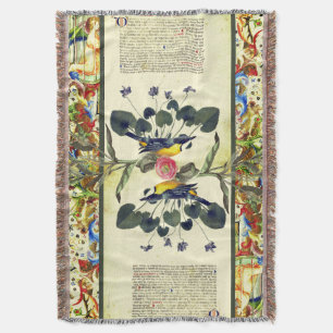 Illuminated Reflections Ivory Throw Blanket