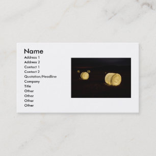 Illuminated Straw Bales Business Card