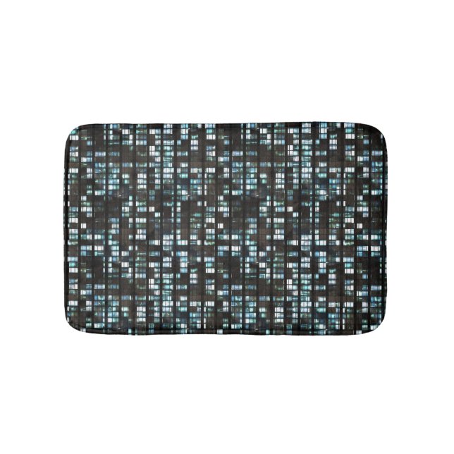 Illuminated windows pattern bath mat (Front)