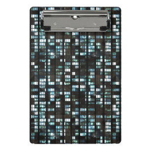 Illuminated windows pattern mini clipboard
