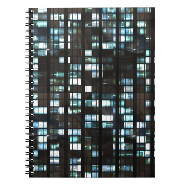Illuminated windows pattern notebook (Front)