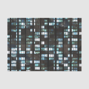 Illuminated windows pattern tissue paper