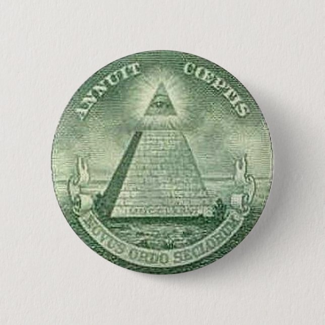 illuminati 6 cm round badge (Front)
