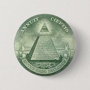 illuminati 6 cm round badge