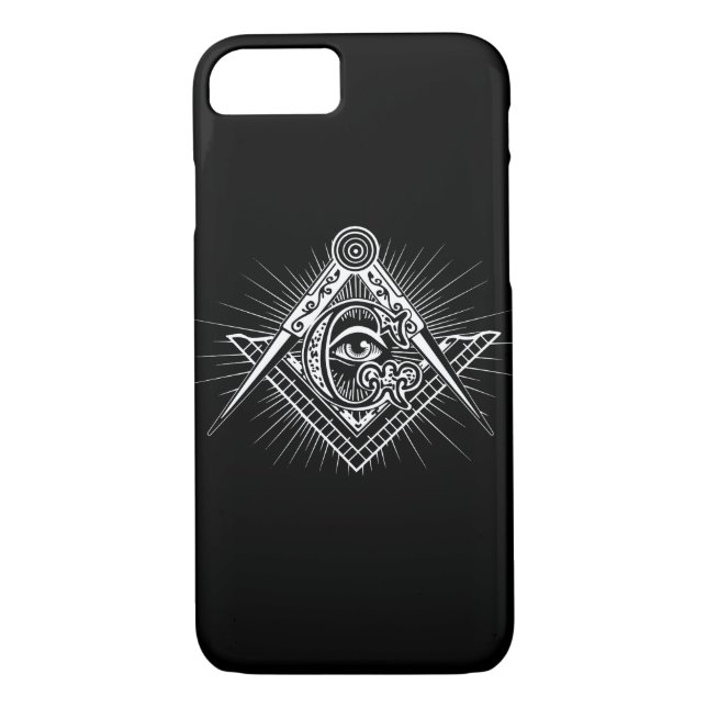 Illuminati All Seeing Eye Freemason Symbol Case-Mate iPhone Case (Back)