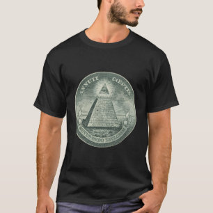 Illuminati All-Seeing Eye Funny Currency Graphic G T-Shirt