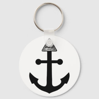 Illuminati Anchor Key Ring