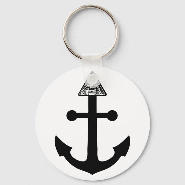 Illuminati Anchor Key Ring (Front)