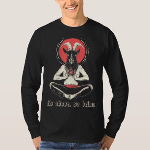 Illuminati Baphomet Satanic Occult Sacred Satanic T-Shirt