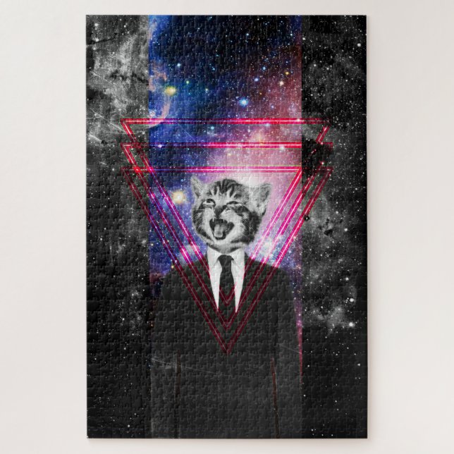 Illuminati cat jigsaw puzzle (Vertical)