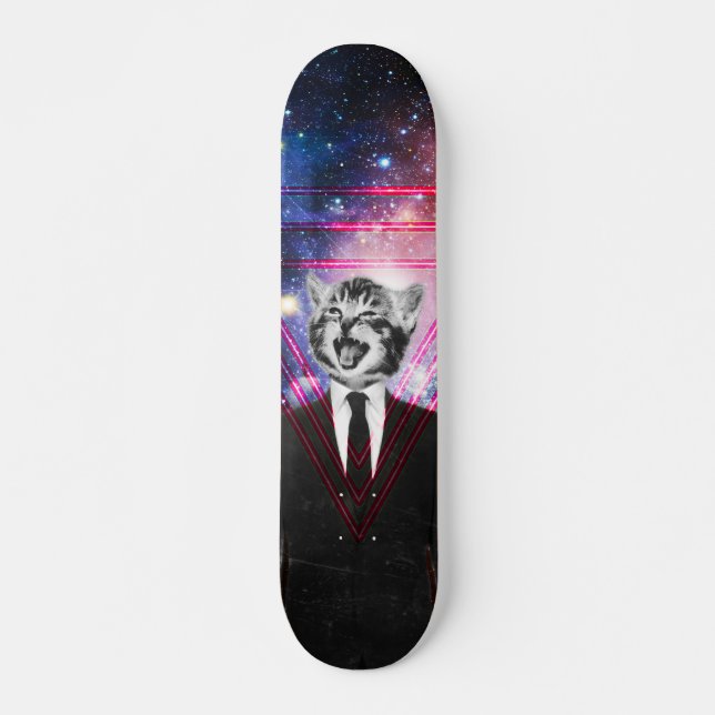 Illuminati cat skateboard (Front)