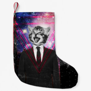 Illuminati cat small christmas stocking