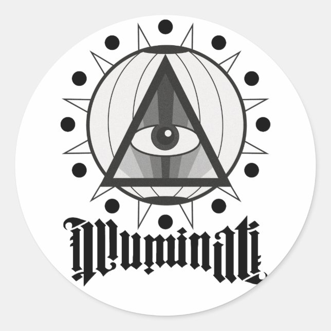Illuminati Classic Round Sticker (Front)