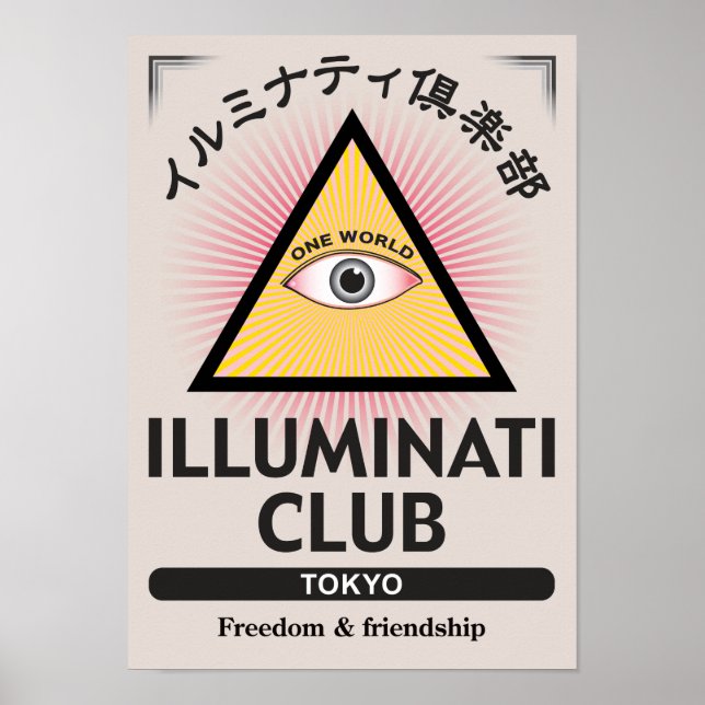 Illuminati Club Poster-01 Poster (Front)