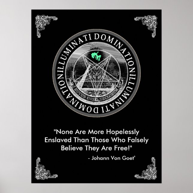 Illuminati Domination 18" x 24" Poster  (Front)