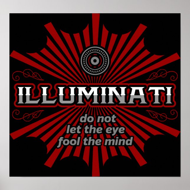Illuminati Don't Let The Eye Fool The Mind Poster (Front)