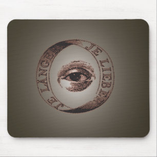 Illuminati eye mouse mat