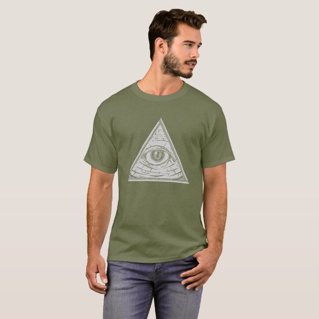 "Illuminati" Eye of Providence T-Shirt (Front Full)
