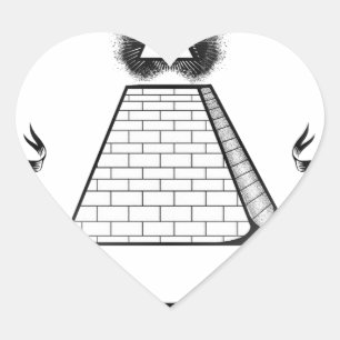 illuminati heart sticker