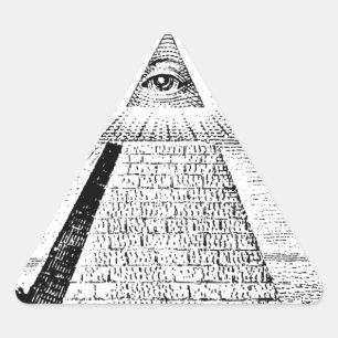 illuminati logo triangle sticker