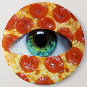 Illuminati Pizza 6 Cm Round Badge