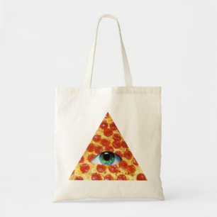 Illuminati Pizza Tote Bag