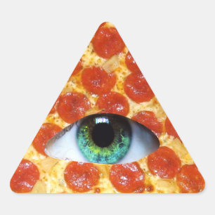 Illuminati Pizza Triangle Sticker