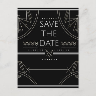 illuminati save the date announcement postcard