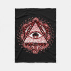 Illuminati Symbol Fleece Blanket