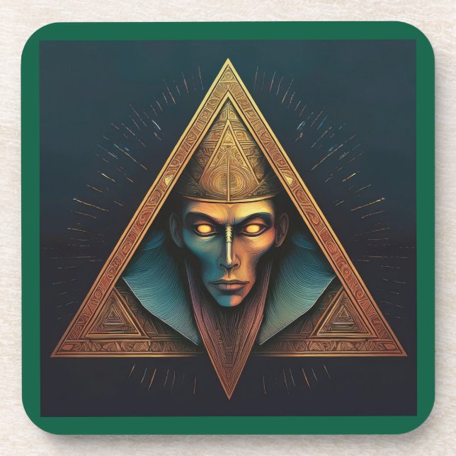 Illuminati Wall Crest Coaster (Front)