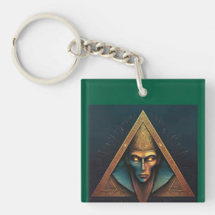 Illuminati Wall Crest Key Ring