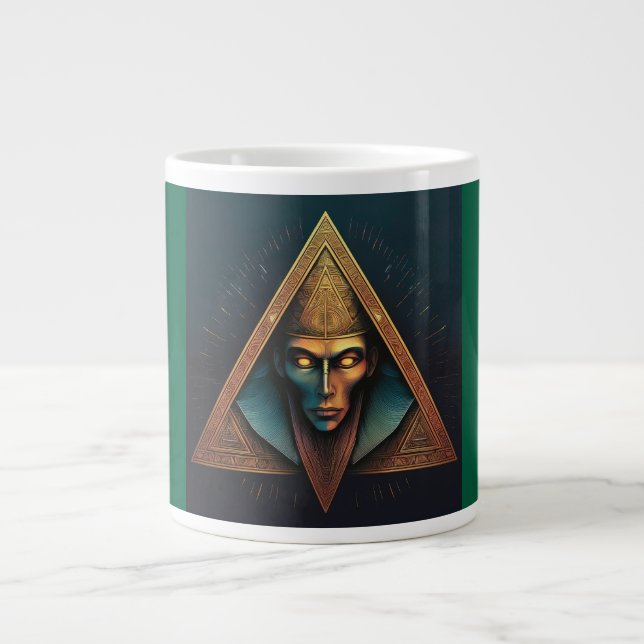 Illuminati Wall Crest Large Coffee Mug (Front)