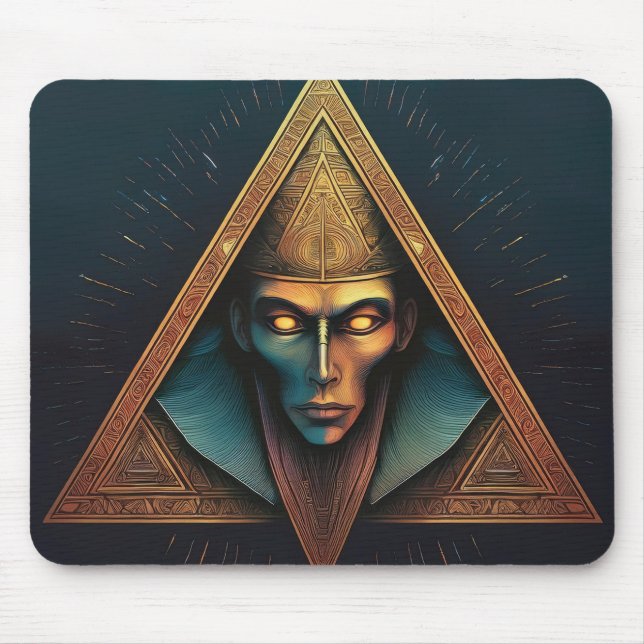 Illuminati Wall Crest Mouse Mat (Front)