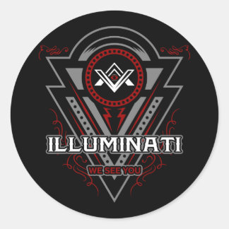 Illuminati We See You All Seeing Eye Classic Round Sticker