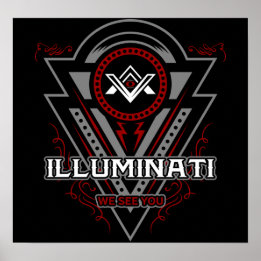 Illuminati We See You All Seeing Eye Poster