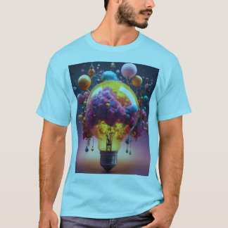 "Illuminating Creativity: A Fusion of Light T-Shirt