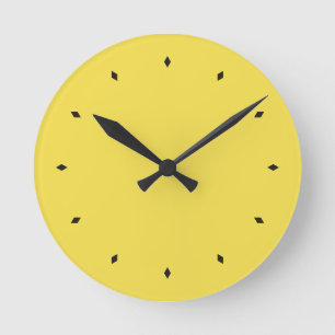 Illuminating Vibrant Yellow Colour Of Year Round Clock
