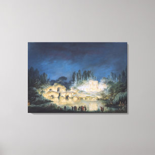 Illumination of the Belvedere at the Canvas Print