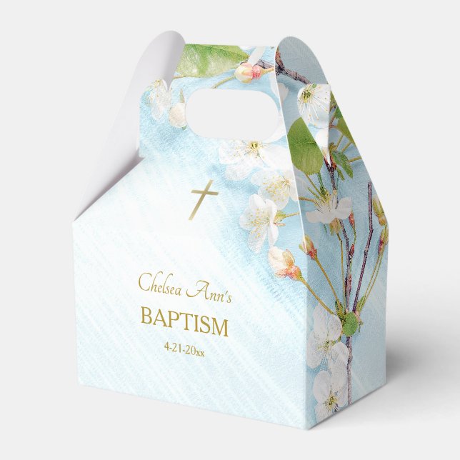 Illumination Orthodox Christian Baptism Favour Box (Front Side)