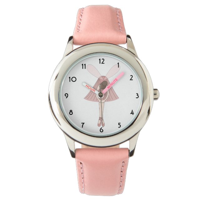 illusima Ballerina Fairy Pink Kids Watch (Front)