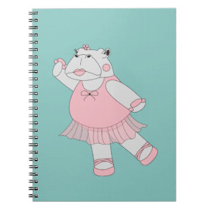 illusima Ballerina Hippo Notebook
